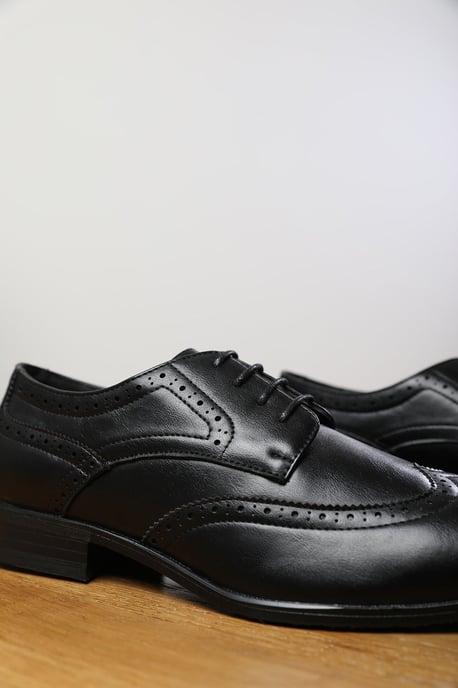 Wheres That From Mens 'Dominic' Lace Up Derby Textured Formal Dress Work Shoes - Image 3