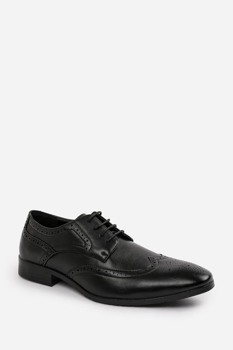 Wheres That From Mens 'Dominic' Lace Up Derby Textured Formal Dress Work Shoes - Image 6