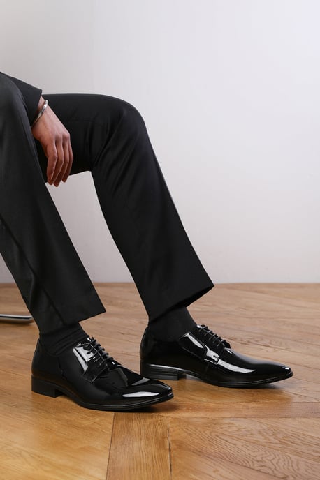 Wheres That From Mens 'Elliot' Lace Up Derby Formal Dress Work Shoes - Image 4