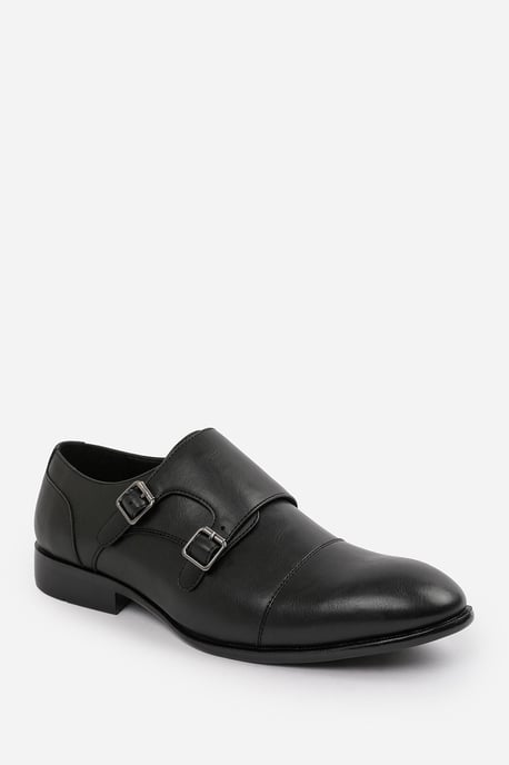 Wheres That From Mens 'Nick' Formal Keith Buckle Twin Monk Shoes - Image 5