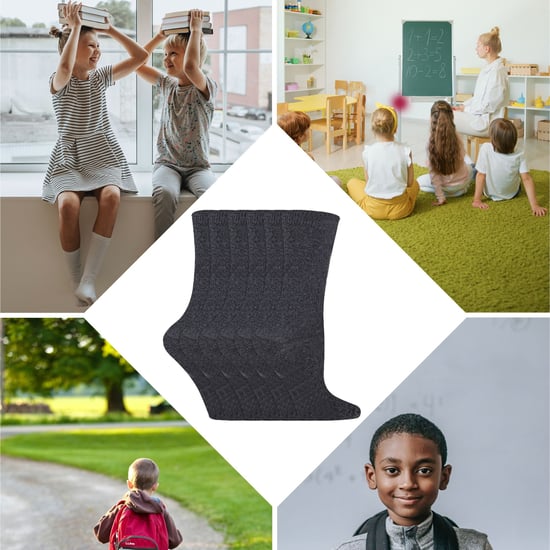 Sock Snob - 12 paar kindersokken van effen bamboe - Zwart - Image 3