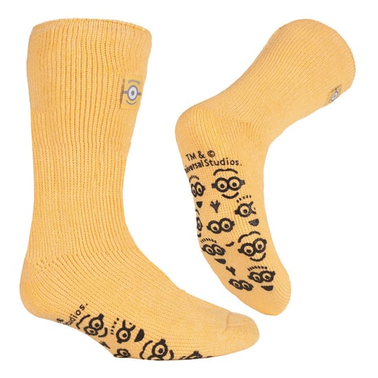 Värmehållare - Barnkaraktär halkfria 2.3 TOG vintervarma termiska toffelsockor med grepp - Minions - Image 3