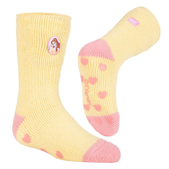 Värmehållare - Barnkaraktär halkfria 2.3 TOG vintervarma termiska toffelsockor med grepp - Skönheten och odjuret - Image 3