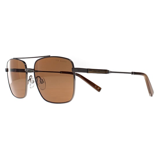 Ted Baker Rectangle Mens Shiny Light Gunmetal Brown TB1720 Elijah - Image 2