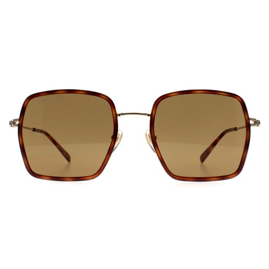 Gucci Square Womens Havana Gold Brown GG1848S - Image 1