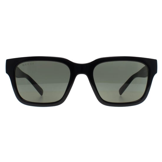 Gucci Square Womens Shiny Black Grey GG1857S - Image 1