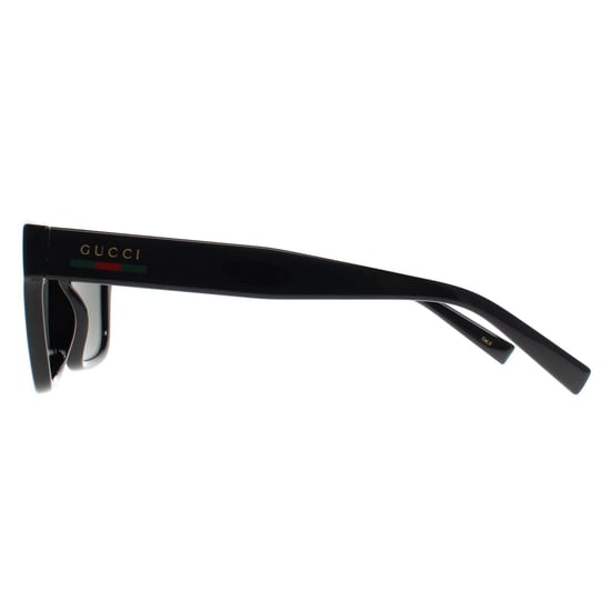 Gucci Square Womens Shiny Black Grey GG1857S - Image 3