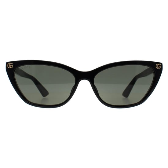 Gucci Cat Eye Womens Shiny Black Grey GG1815S - Image 1