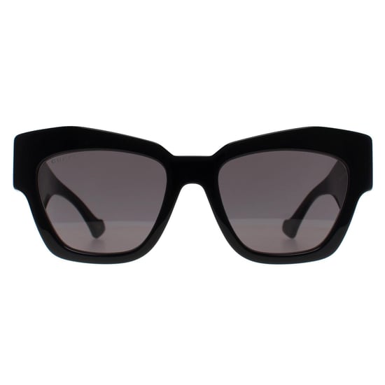 Gucci Cat Eye Womens Shiny Black Grey GG1422S - Image 1