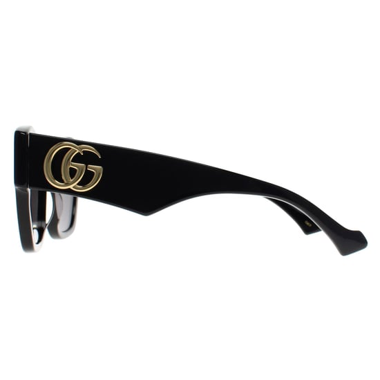 Gucci Cat Eye Womens Shiny Black Grey GG1422S - Image 3