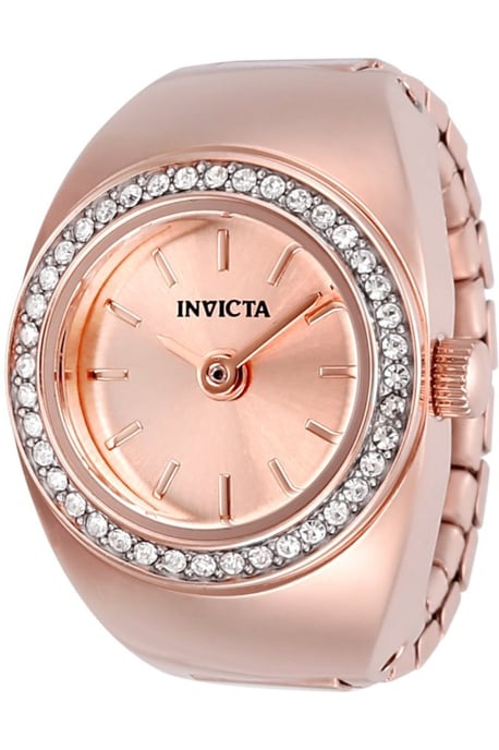 Invicta Mini 48945 Dames Horloge - Quartz Uurwerk - Roestvrij Staal met rosegouden Wijzerplaat - 17mm - Image 1