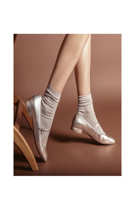 Florentin Silver Ballet Flats - Image 2