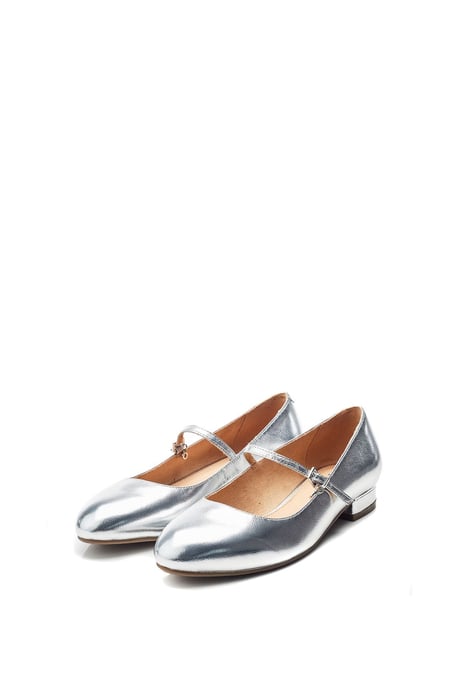 Florentin Silver Ballet Flats - Image 3