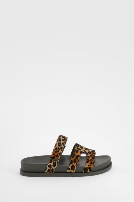 Chunky Leopard Cut Out Strappy Sandal - Image 2