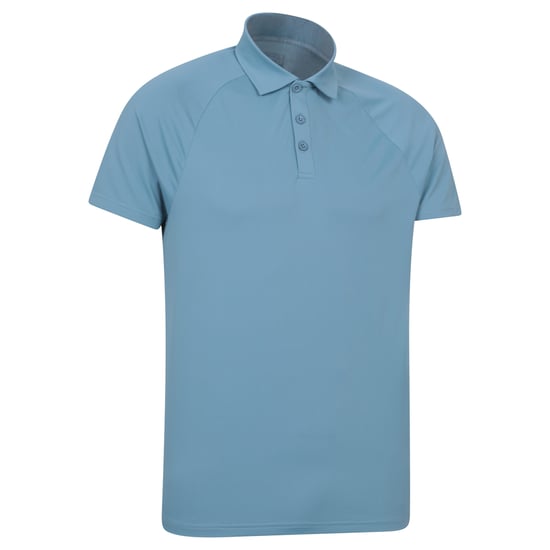 Mountain Warehouse Herr IsoCool Lättvikts Polo Shirt (Ljusblå) - Image 3