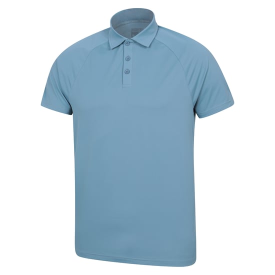 Mountain Warehouse Herr IsoCool Lättvikts Polo Shirt (Ljusblå) - Image 4