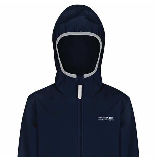 Regatta Groot buitenshuis kinderen/kinderen lever ii packaway rain jacket - Image 3