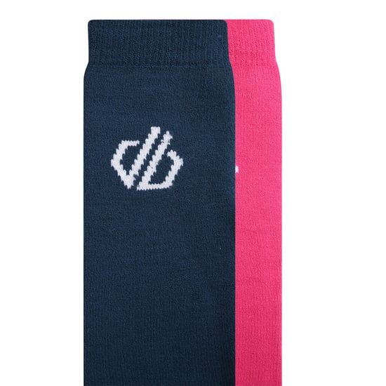 Dare 2B Uniseksokken voor volwassenen (2 stuks) (Puur Roze/Moonlight Denim) - Image 4
