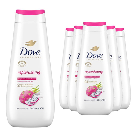 Dove Advanced Care Body Wash Replenishing 400ml, 6 Pack - Image 1