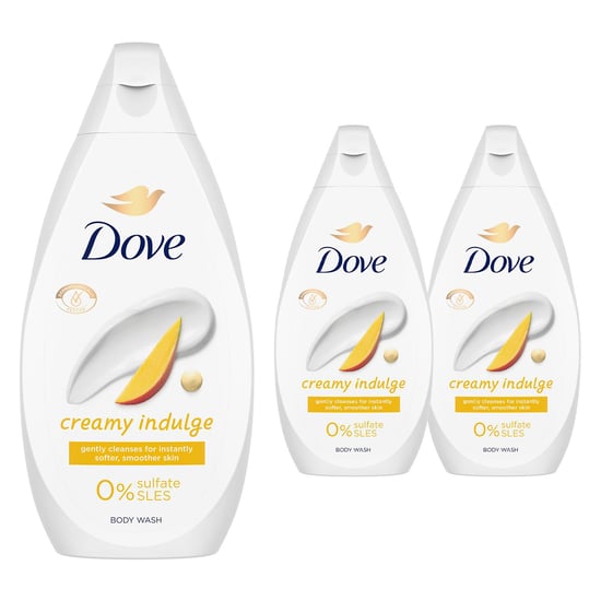 Dove Body Wash Creamy Indulge Moisturising Shower Gel 450ml, 3 Pack - Image 1