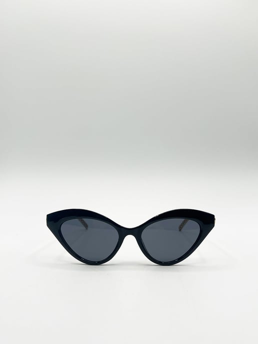 Cat-Eye Sunglasses in Black - Image 1