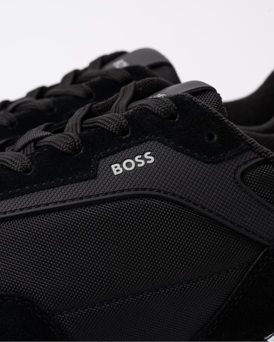 BOSS Orange Parkour-L Heren Suède/Mesh Sneakers - Image 3