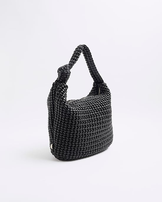 River Island Womens Tote Bag Black Textured Knot - Image 2