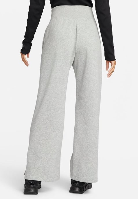 Nike Dames Phoenix Fleece Joggers met wijde pijpen in Grijs - Image 2