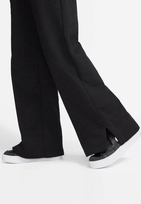 Nike Womens Phoenix Fleece Wide Leg Joggers in Black - Image 5