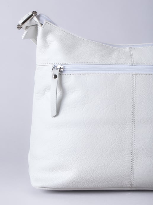 Winleigh Leather Shoulder Bag in White - Image 4