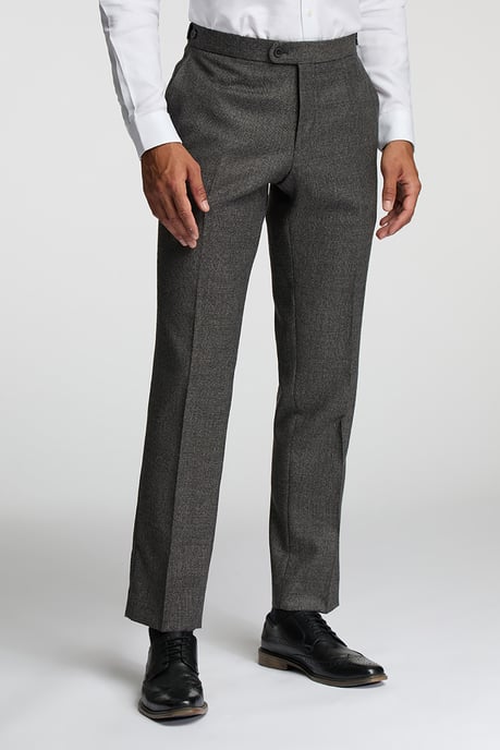 Alexandre Of England Tailored Fit Flannel Check Trousers - Image 1