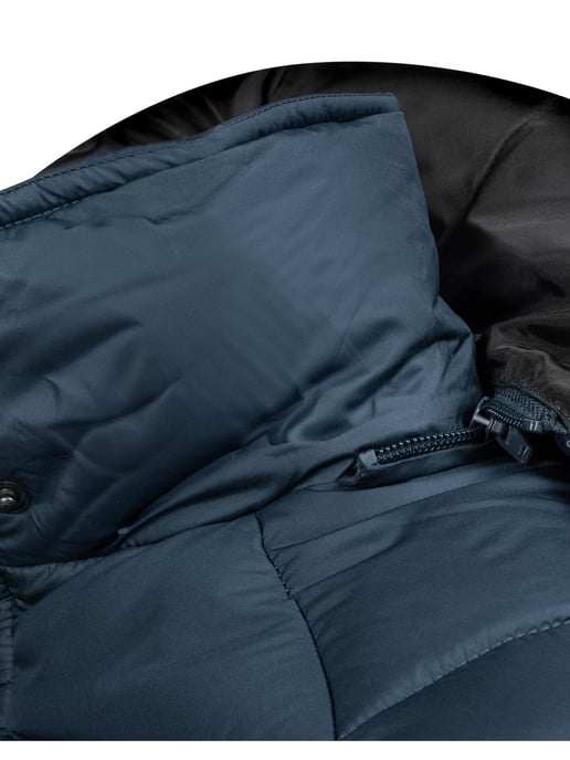 Arctic Seven Gewatteerde Winterjas voor Heren met Afneembare Capuchon Marineblauw - Image 5