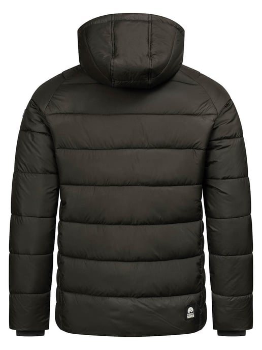 Arctic Seven Gewatteerde Winterjas voor Heren met Afneembare Capuchon Donkergrijs - Image 2