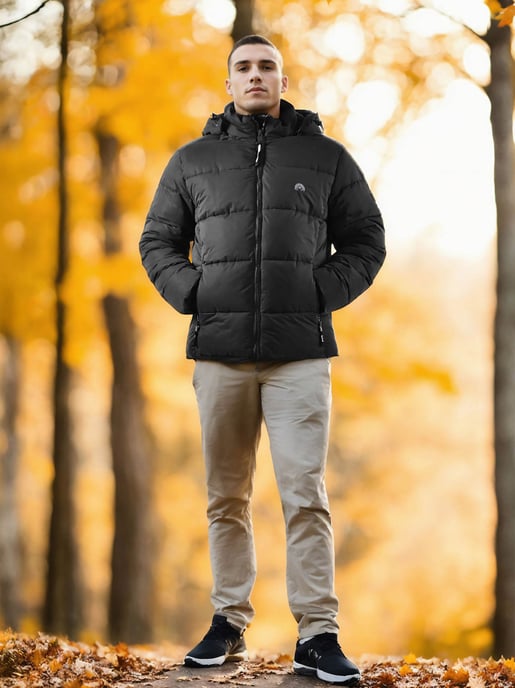 Arctic Seven Heren Winterjas Zwart - Image 2