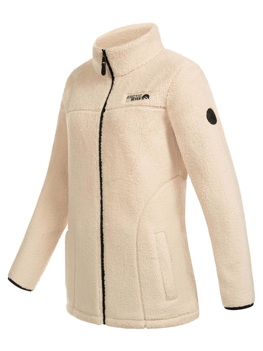 Arctic Seven Dames Sherpa Fleecejas – Warme Outdoorjas met Rits Beige - Image 4