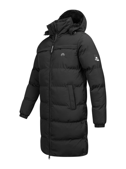 Arctic Seven Heren Gewatteerde Winterparka Zwart - Image 4