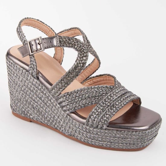 Montevita Sandalen Met Een Sleehak Salia7 Grijs - Image 2