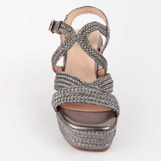 Montevita Sandalen Met Een Sleehak Salia7 Grijs - Image 3