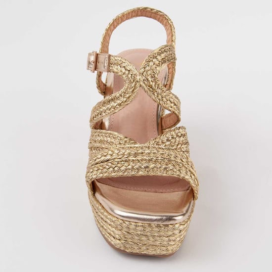 Montevita Wedge Sandal Salia7 Guld - Image 3