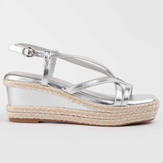 Montevita Wedge Sandal Salia5 Silver - Image 1