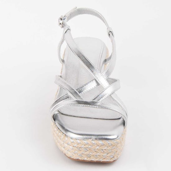 Montevita Wedge Sandal Salia5 Silver - Image 3