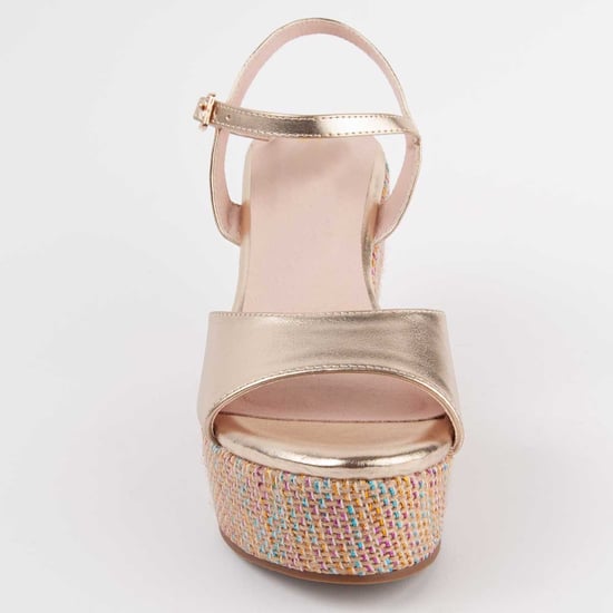 Montevita Wedge Sandal Salia12 Gold - Image 3