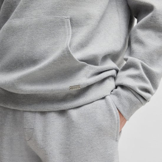 Men's Boss Loungewear Hoodie in Grey - Image 3