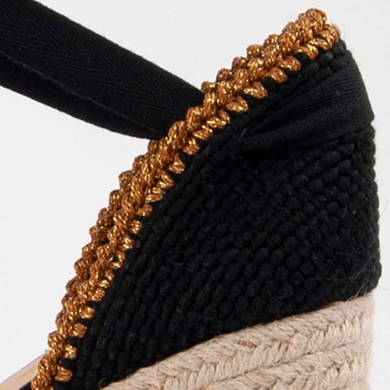 Montevita Wedge Espadrille Balenci12 Svart - Image 5