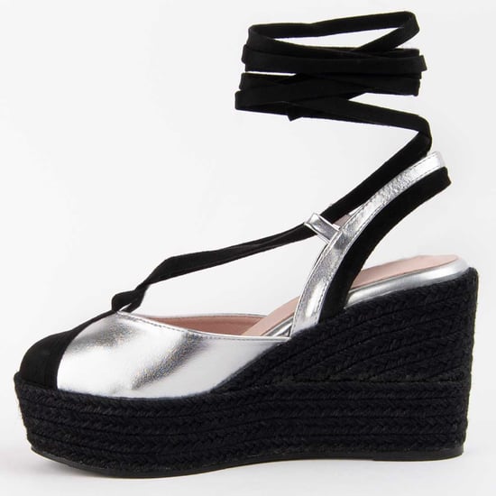 Montevita Wedge Espadrille Balenci6 Silver - Image 4