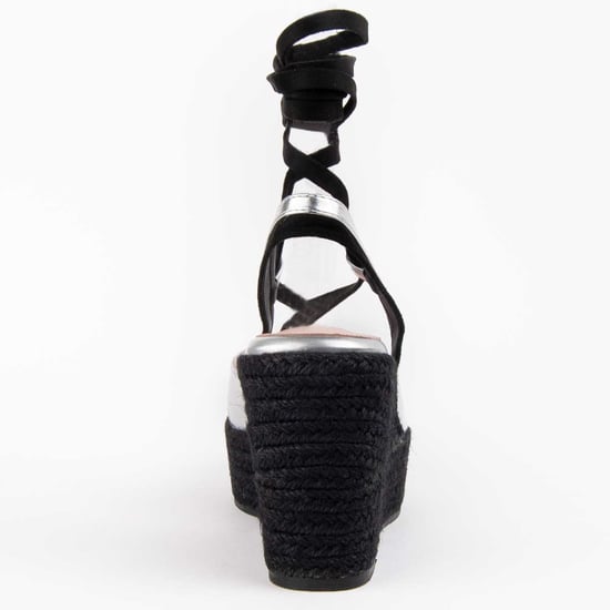 Montevita Wedge Espadrille Balenci6 Silver - Image 5