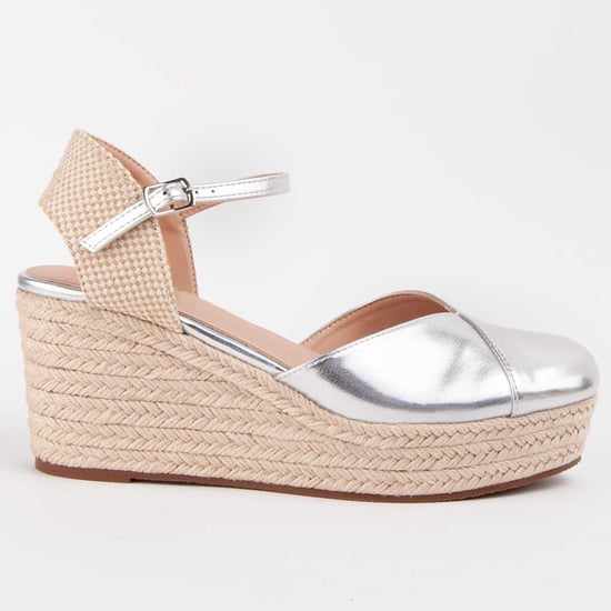 Montevita Wedge Espadrille Balenci3 Silver - Image 1
