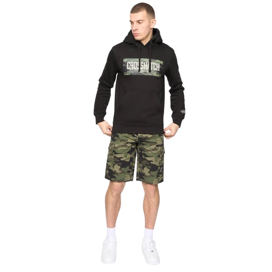Crosshatch Herr Camtort Hoodie (Svart) - Image 3
