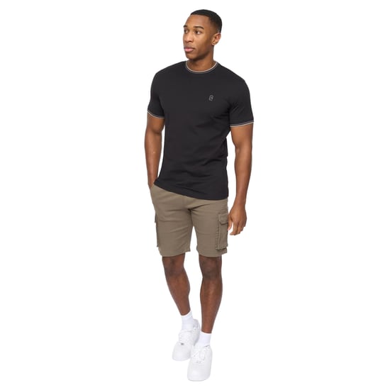 Crosshatch Heren Shellworth T-Shirt (Zwart) - Image 3