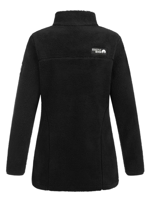 Arctic Seven Women’s Sherpa Fleece Jacket – Warm Outdoor Zip-Up – Black - Image 2